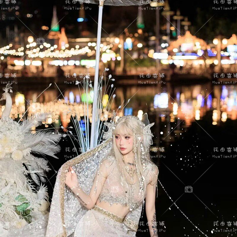 异域公主服装女西双版纳拍v照影楼写真旅拍异域风情森系精灵艺术