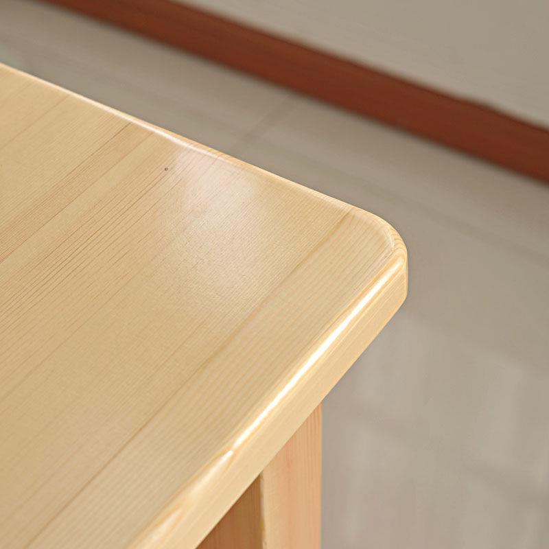 包邮实木餐桌松木餐桌实木凳子组合简约现代长方形饭桌子家用餐桌