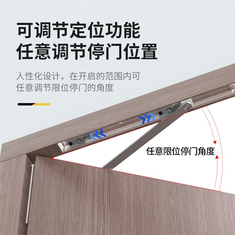 凸轮隐藏式闭门器隐形门暗藏嵌入式木门酒店房间门液压缓冲关门器