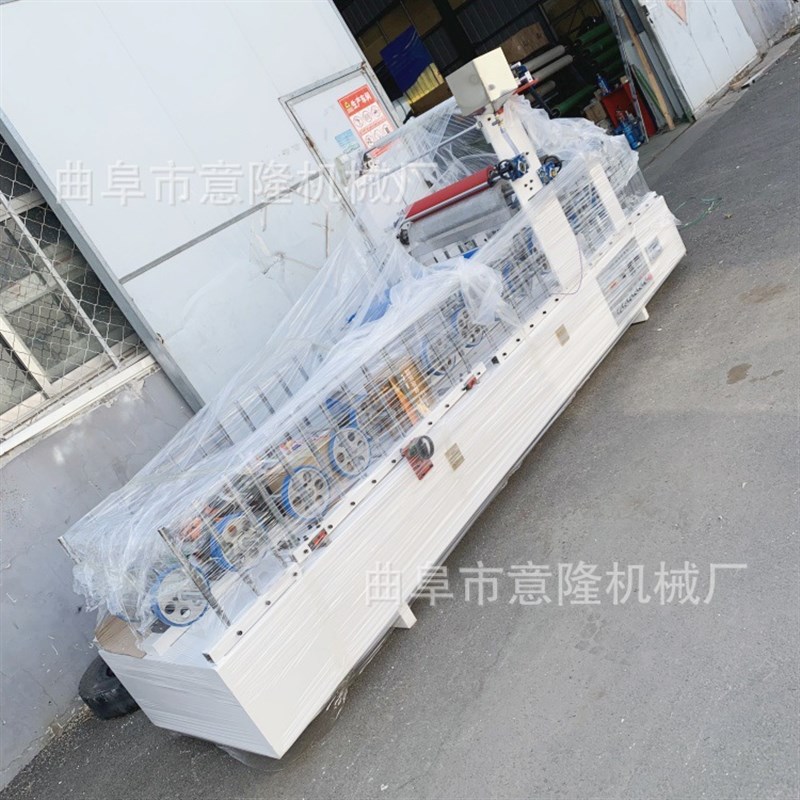 冷热胶铝合金线条300宽包覆机 阴阳角护角线pvc冷胶包覆机设备