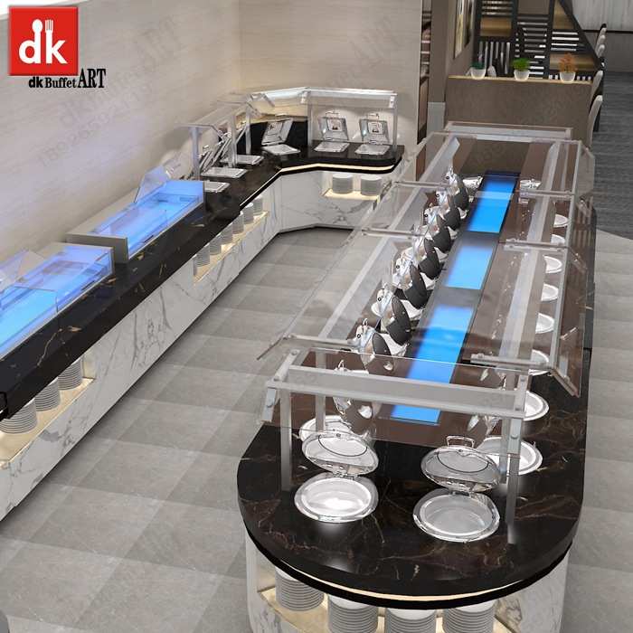 亚洲酒店大理石自助餐台图片尺寸高度制作生产