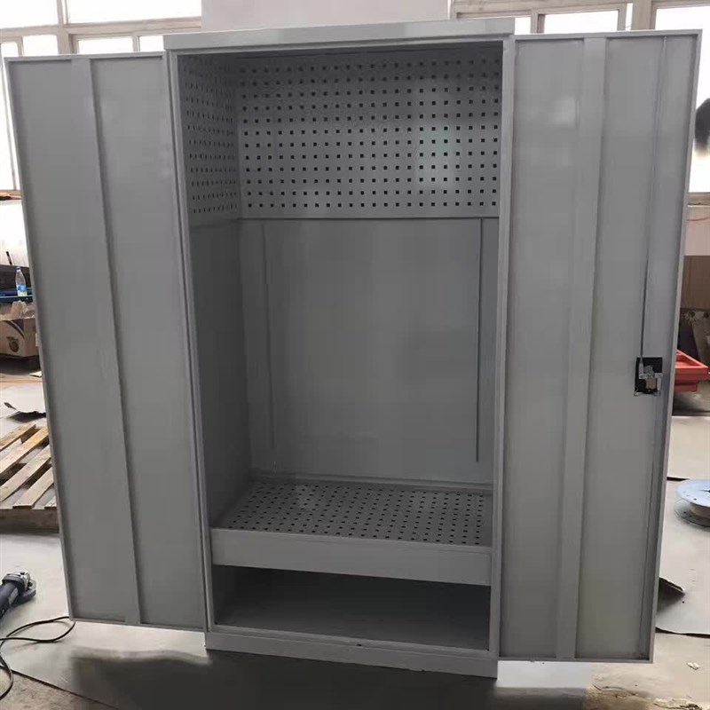 重型五金工具柜储物柜铁皮双开门带抽屉收纳车间多用途带锁置物柜