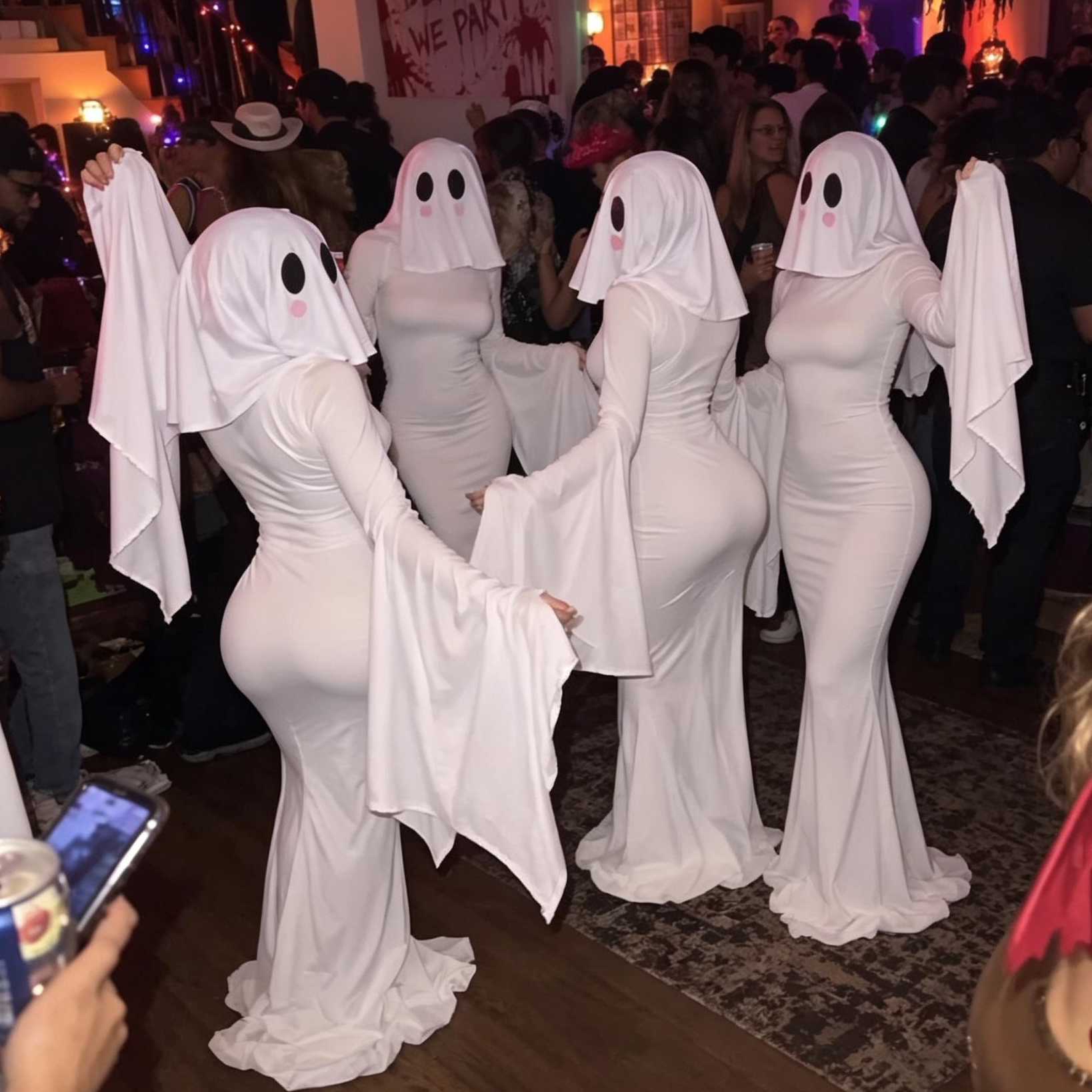 万圣节幽灵娘cos服女成人派对