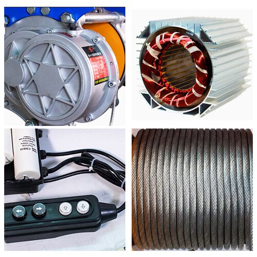 220v380v起重n升降吊机卷扬机带跑车多功能连体提升机2吨电动葫芦