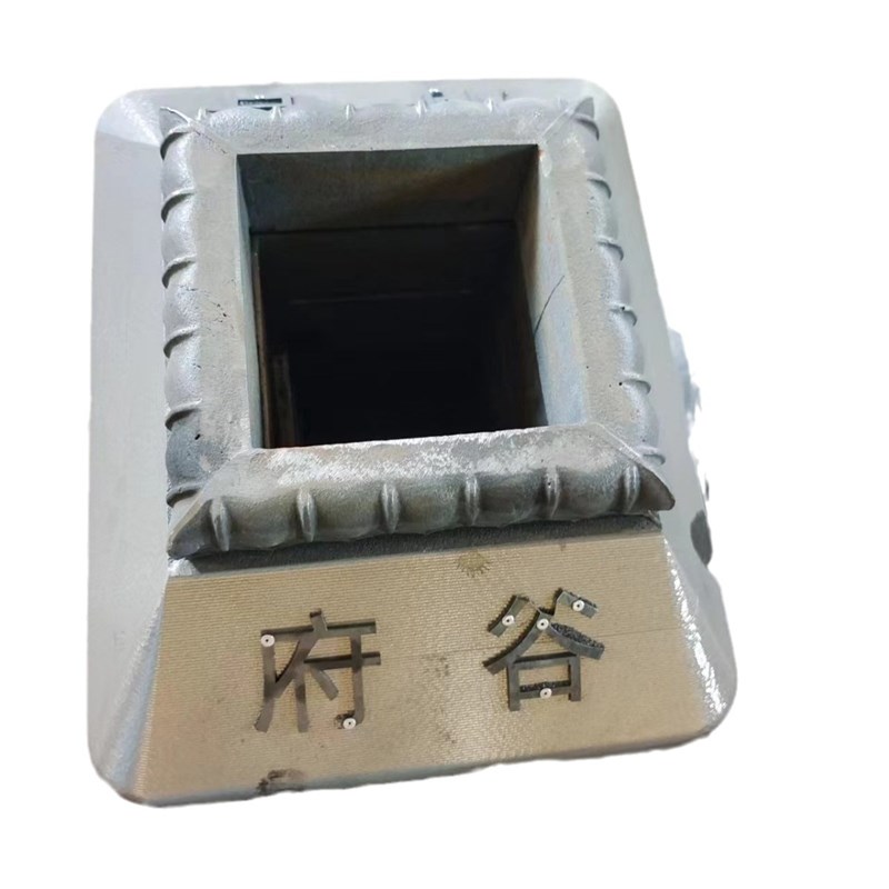 莲花柱帽底座工厂 道路u护栏铸铁莲花底座京式护栏底座马路墩