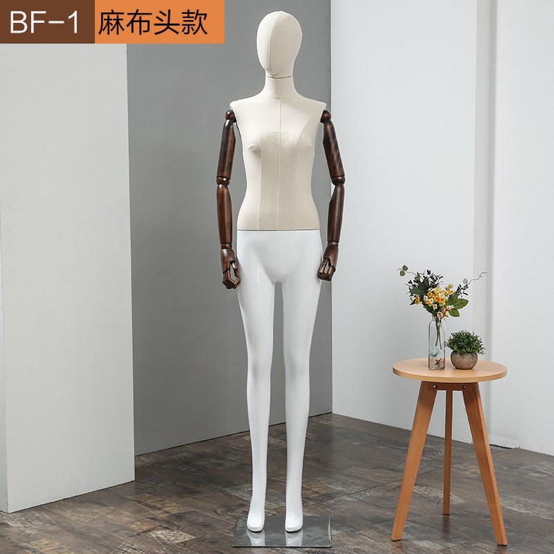 2016韩c版全身模特道具女服装店橱窗展示陈列模特架包布实木活动