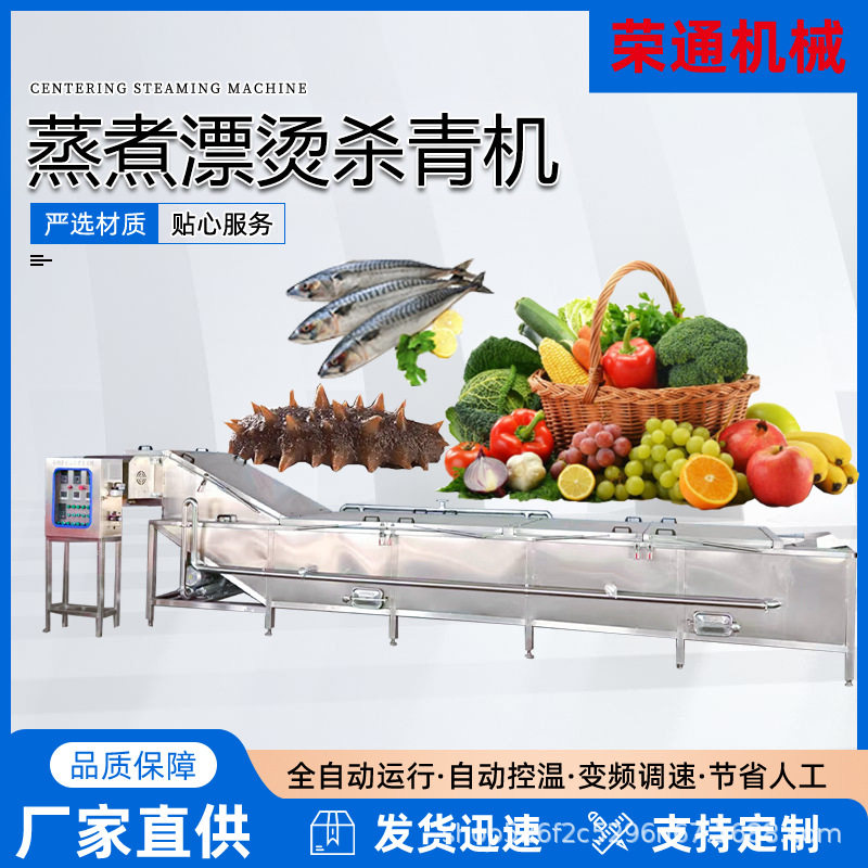 商用连续漂烫杀青护色预煮机