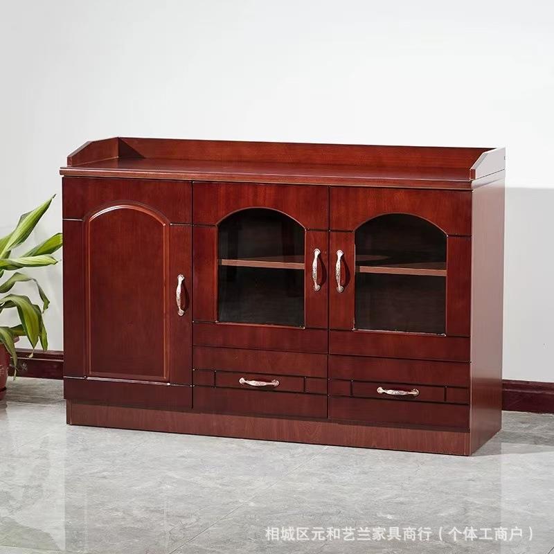 茶水柜办公室新中式实木公司靠墙多功能茶水间茶水台家用酒水柜子