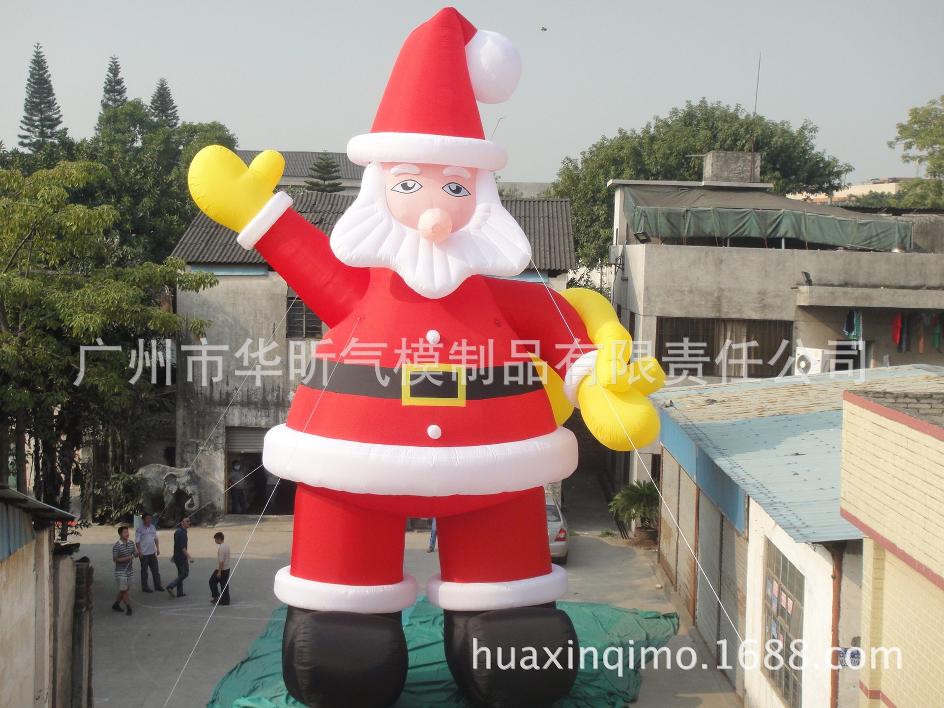 广州出口充气圣诞雪花球气模佳
