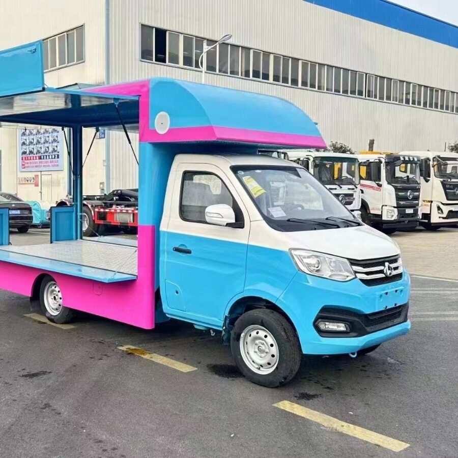 摆摊夜市快餐车 手动挡摆摊车 冷饮雪糕车 流动广告售卖车