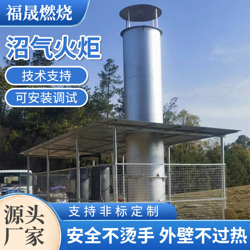 养殖场垃圾填埋场沼气火炬 含汽水分离器 罗茨风机 脱硫罐 过滤器