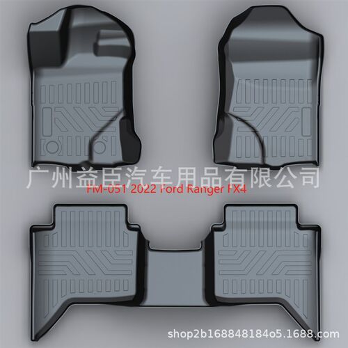 适用福特ford2023年RANGER脚垫防水防油易洗无P味环保TPO&TPE脚垫
