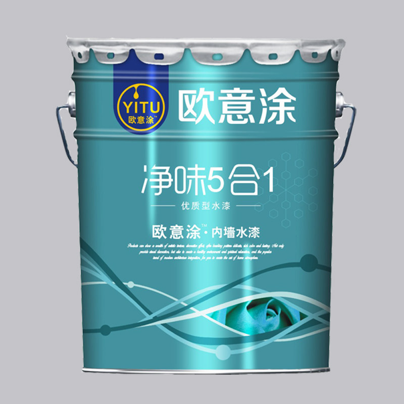100乳内墙斤胶漆欧净涂意味5合1墙面漆白色彩色室内调色油漆涂料