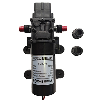 12V18V24V48V60W博今bojin直流隔膜泵壁挂锅炉增压喷雾器泵洗车器