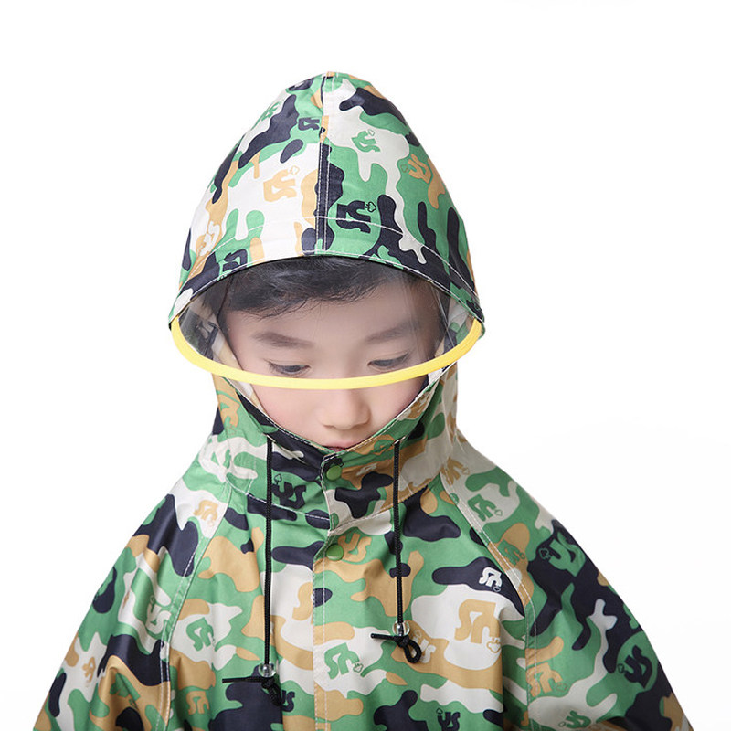 防雨雨加厚胖男孩 大童儿童雨衣男童带书包 防水学小布生宝宝暴披