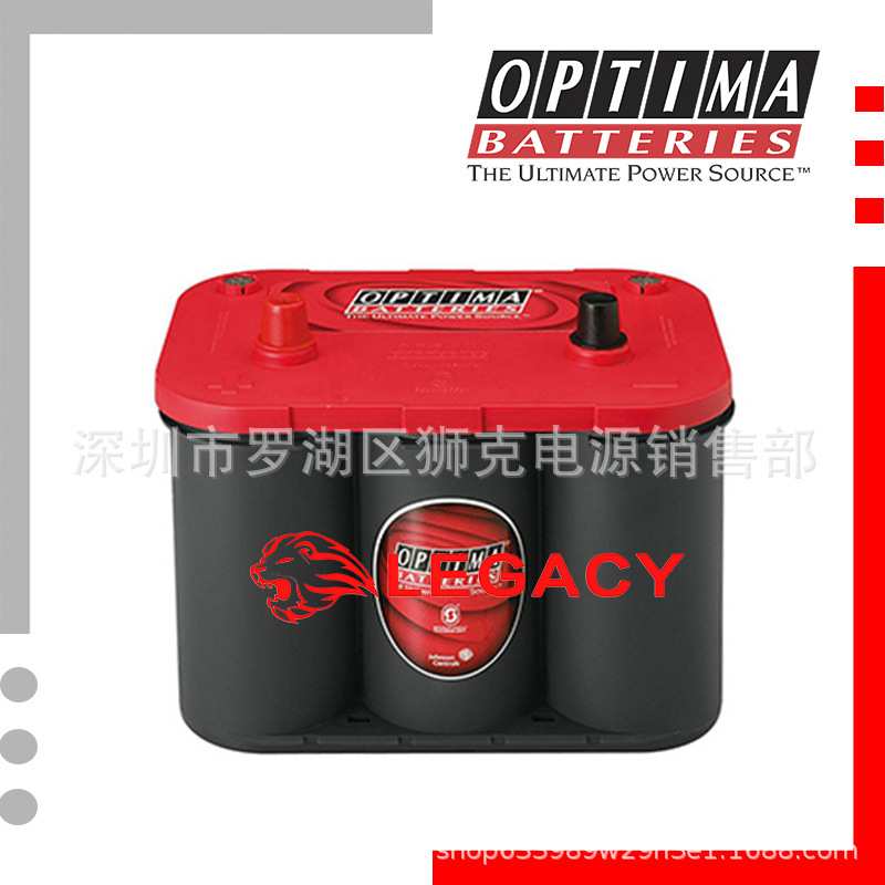 Optima蓄电池红色顶25奥铁马电池8025-160矿机机械 装载机12V44AH