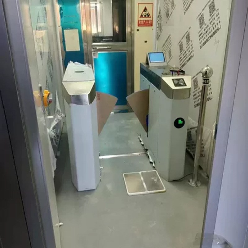 无尘车间入口静电翼闸门禁系统手部J消毒闸机人脸识别速通门