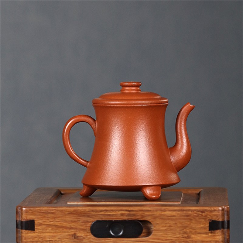 宜兴紫砂壶 原矿降坡v泥玉瓶手工紫砂家用泡茶壶茶具