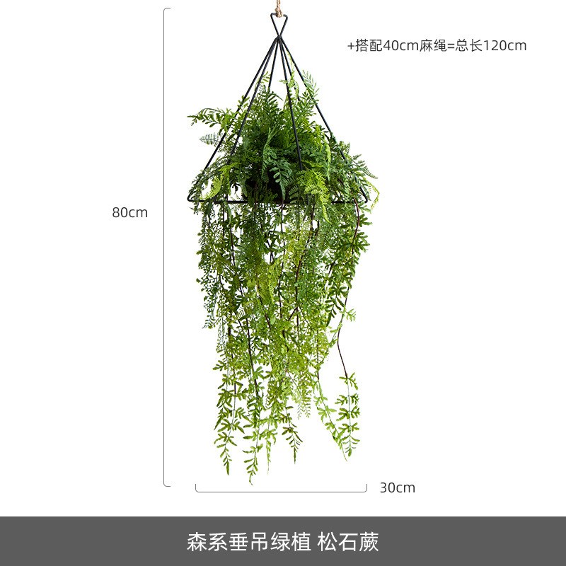 森系垂吊蕨类草球吊球家居商铺橱窗吊顶造景装饰吊兰W波斯草球绢