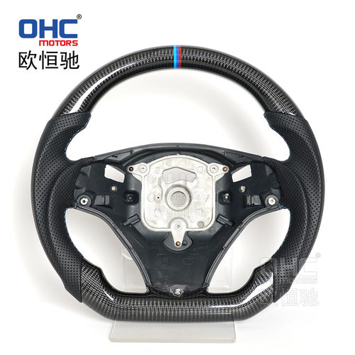 宝马E90M3碳纤打孔皮方向盘