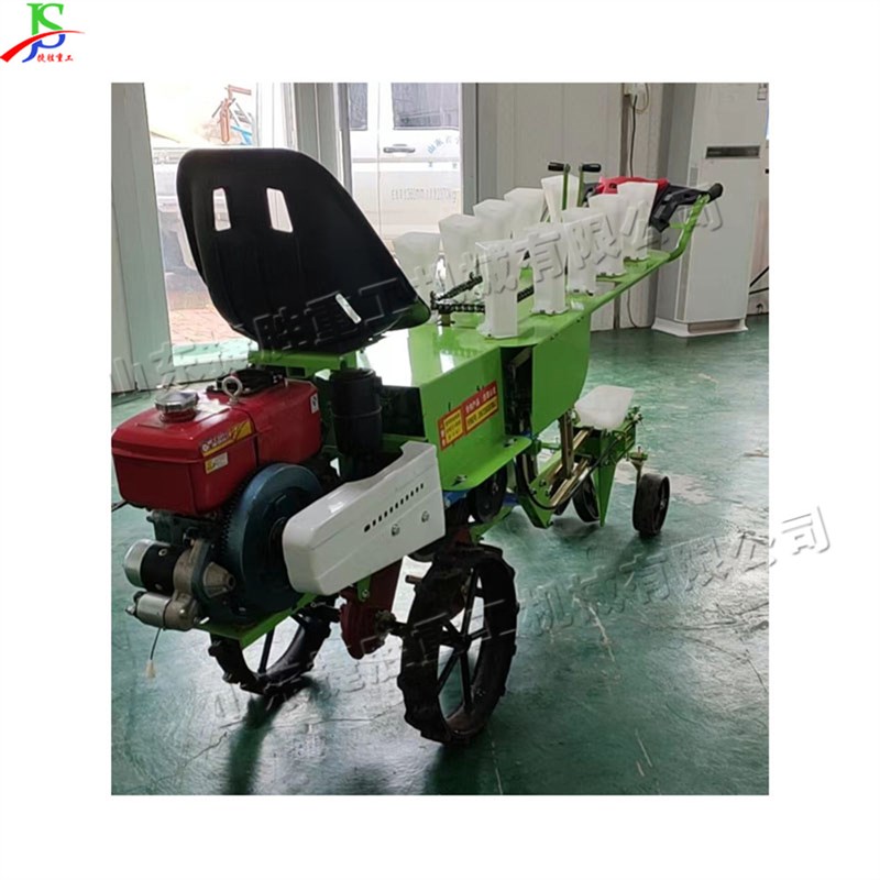 农用两行蔬菜移栽机 汽油辣椒茄子苗栽种机 乘坐Y式菜苗种植机