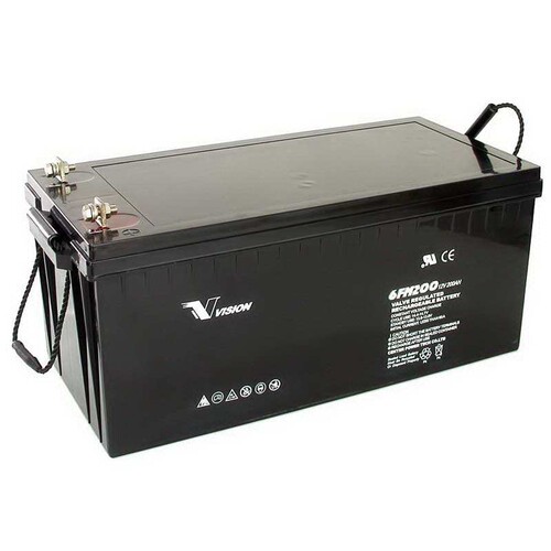 VISION 威神12V200AH 蓄电池6FM200太阳能 电厂基站机房UPS直流屏