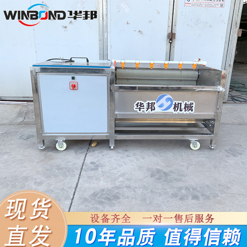 厂家供应 红薯加工去皮清洗设备 越南地瓜清洗机 毛辊清洗机