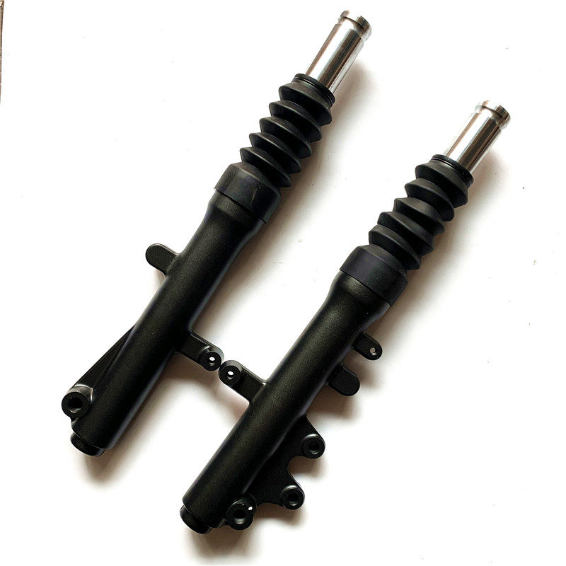 铃用轻骑适木UY125T前减震器 前成震器 前叉碟刹前减震器总避黑色