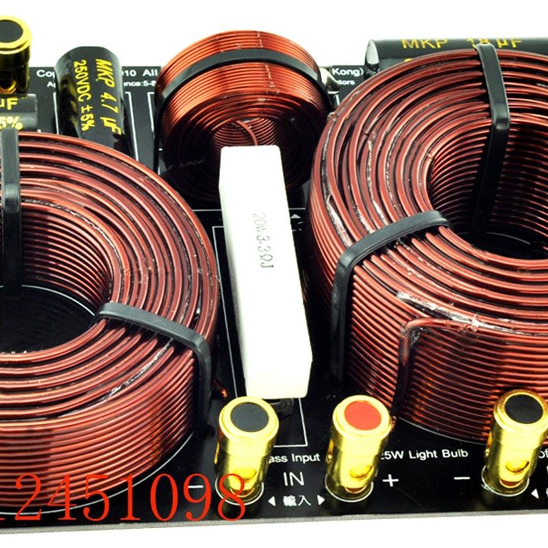 实体店厂价直销】KAS-6805C业2黑-刚专金双低音分频器/只