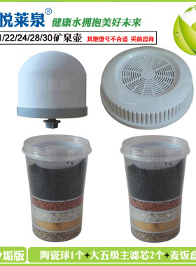 悦莱泉桌面净8壶21升/2升升/242/2水升/30升矿泉壶北方版滤芯套装
