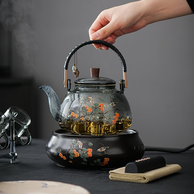 电陶端炉茶器茶炉高炉烧水泡茶煮遥控电磁炉家用大功率电热炉茶壶