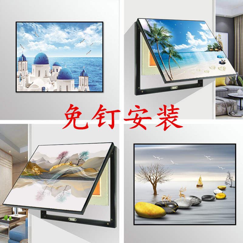 地中海风格配表箱装饰画遮挡电闸子盒开关电电箱免打孔大帆船风景