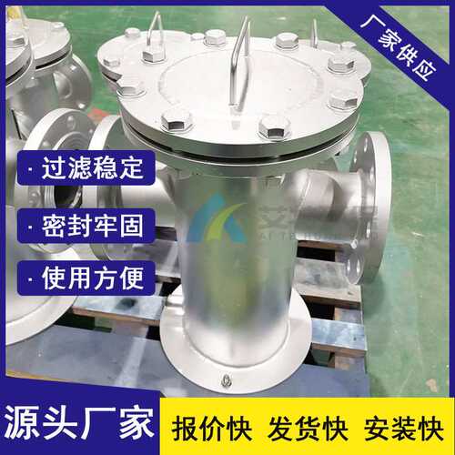 批量供货 化工厂水处理管道法兰连接 管道提篮式滤水器