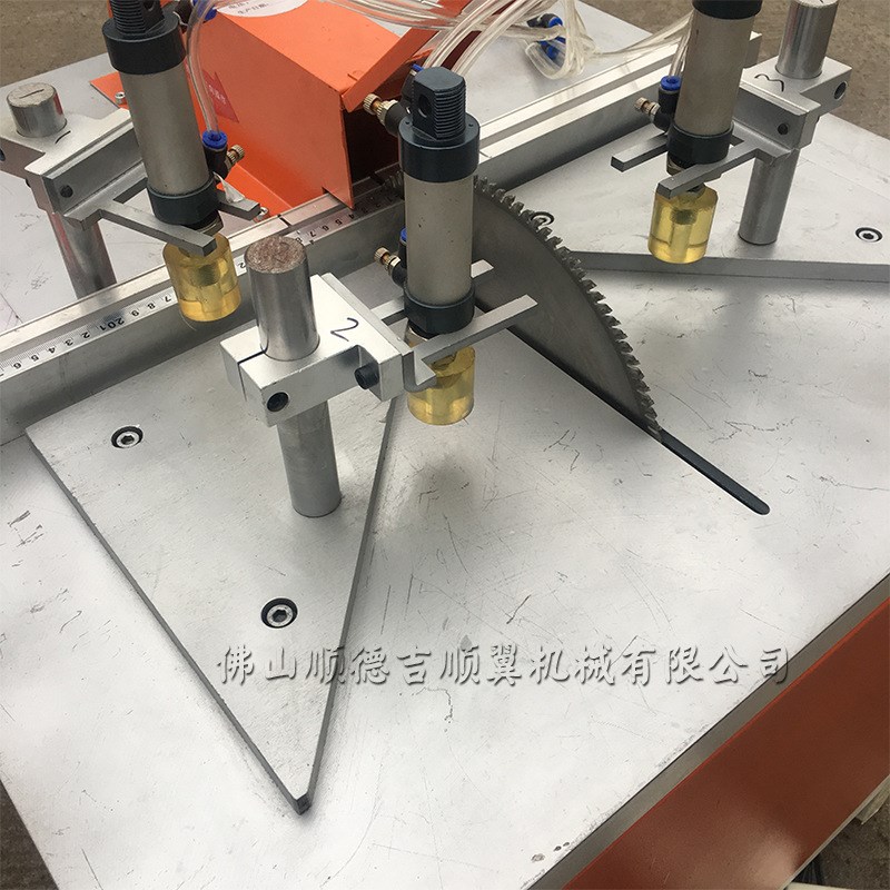 移门气动45度90度铝合金型材橱门浴柜护角相框切割锯铝机