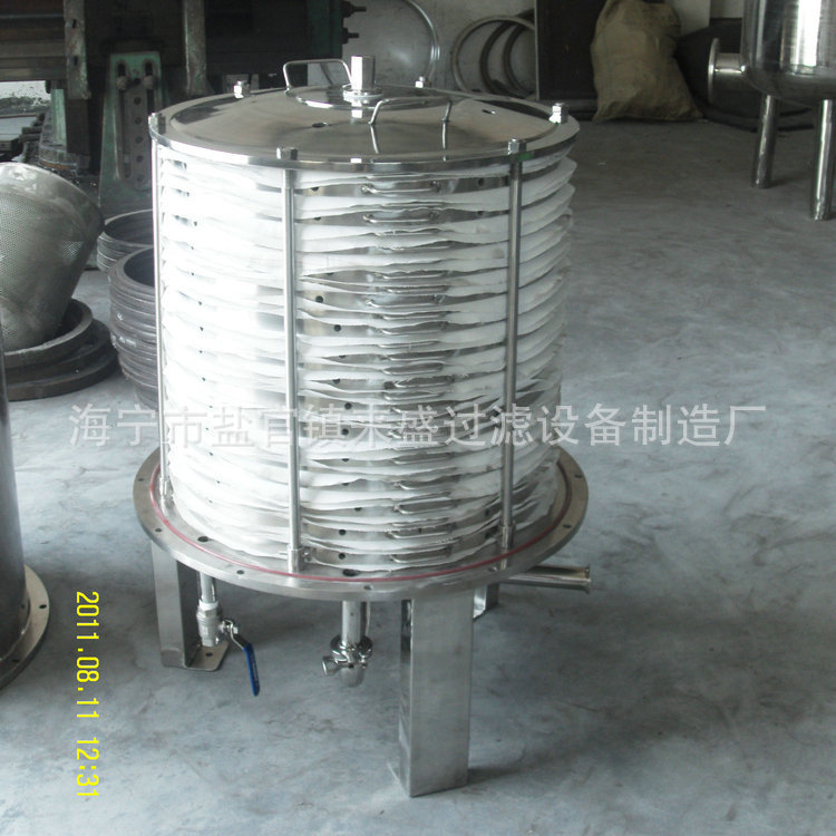 304/316不锈钢立式板框过滤器/层叠式活性炭过滤器 脱碳过滤