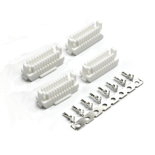 接插件1.0mm间距SHLD带锁扣连接器 双排带扣H SHLD插头8P-16P-40P