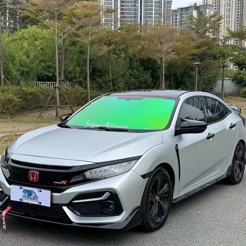 玫瑰幽灵ghosjt88太阳膜光学膜幻彩隔热膜炫彩变色前挡玻璃膜贴膜