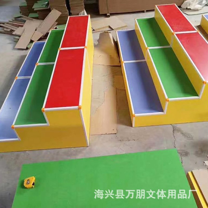 合唱台阶三层四层彩m色可移动木质实木学校指挥合影站架板式合唱
