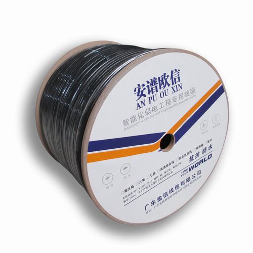 工厂供应一卷300米 0.5铜包铝 室外超五类4K对8八芯双绞网线 cat5