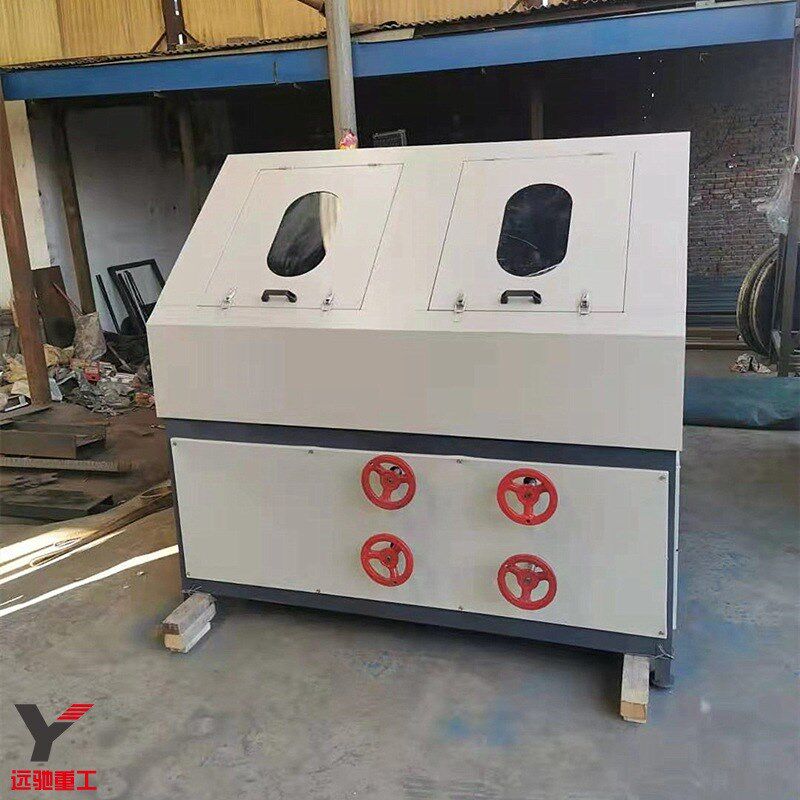 自产自销角铁方管除锈机 矩形A管四面抛光机 生锈方通翻新设备