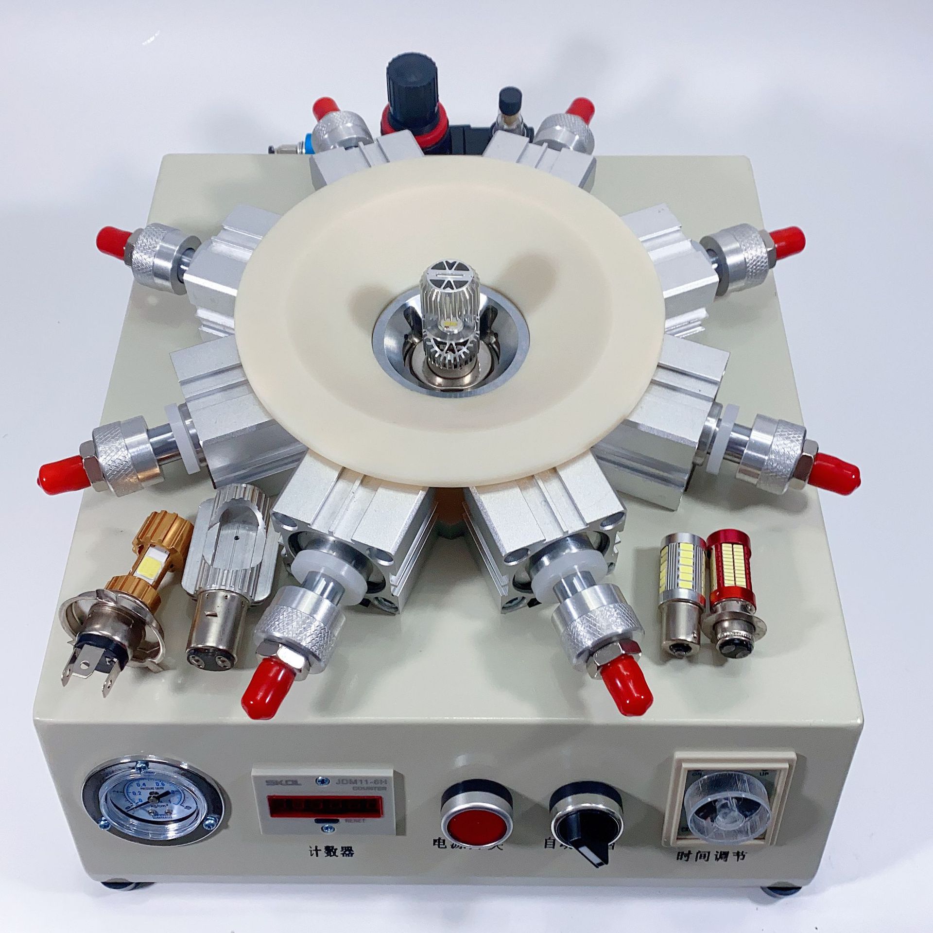 B15 BA15D BA15S E20 单爪 双爪 三爪灯头机锁紧器 打点机夹具