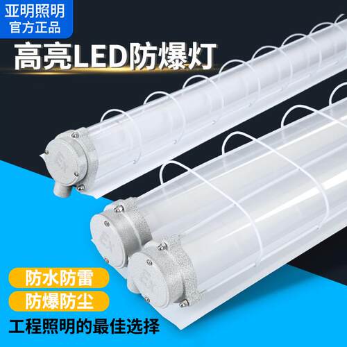 隔爆灯管20瓦隔爆型三防灯防水防尘车间仓库LED双管T8萤光灯