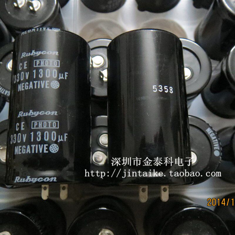 进口全新原装330V1300UF 30X54 红宝石RUBYCON电解电容 FK系列 - 实物图