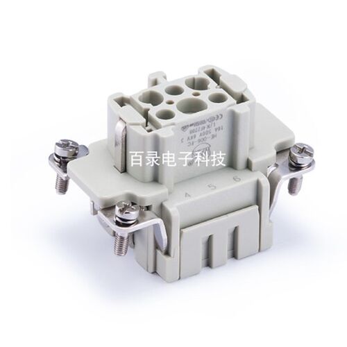 WAIN唯恩 HE-006-FC 6针母芯6芯 哈丁 WEVEL 矩形重载连接器