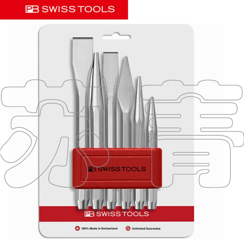 瑞士原装PB Swiss Tools 凿子和锥形冲头套装 850.B CN/855.B CN