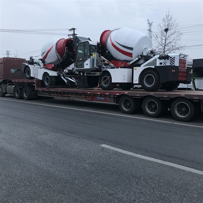 混泥土搅拌车 自动上料车 小型混凝D土搅拌1-4方四驱自上料搅拌车