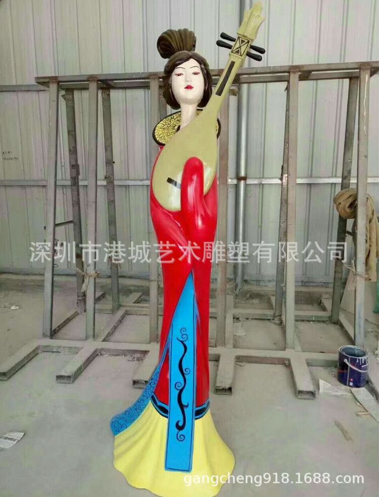 古代仿真四大美女人物像玻璃钢雕塑广场树脂古典清朝仕女标识摆件