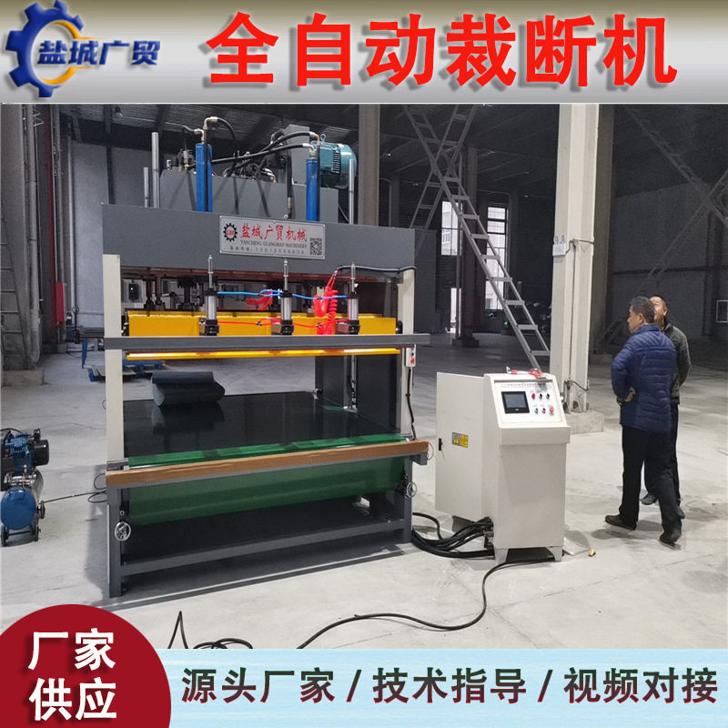 全自动连续送料皮革裁断机