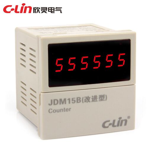 C-Lin欣灵JDM15B可逆计数器改进型N C F制式数显可调计数器AC220V