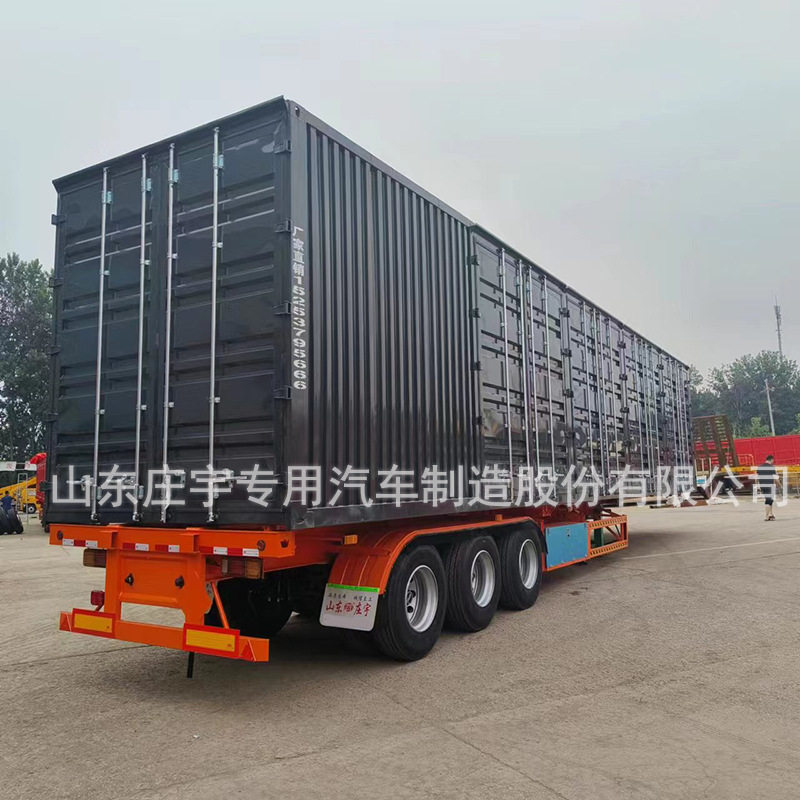 厂家热销集装箱运输半挂车展翼车
